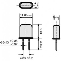 QUARTZ 26,680 MHZ BOITIER HC18