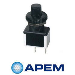 BOUTON POUSSOIR 19mm APEM AV09C7L3D9406K