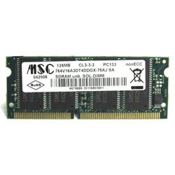 BARETTE MEMOIRE SDRAM PC133 128Mb