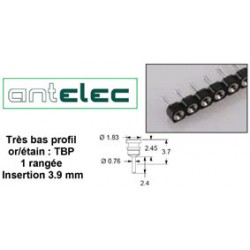 ANTELEC BARRETTE TULIPE 1x64 2,54mm BAS