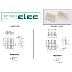 CONNECTEUR MALE COUDE SIMPL CLOISON 2C