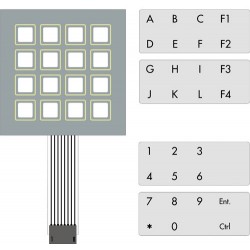 APEM CLAVIER A MEMBRANE 16 TOUCHES