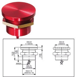 APEM INTERRUPTEUR PIEZO 22mm NATUREL