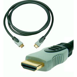 CORDON HDMI GOLD 18 BROCHES 1m-1m80