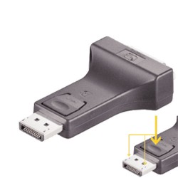 ADAPTATEUR DVI-I D FEM/DISPLAY PORT MALE