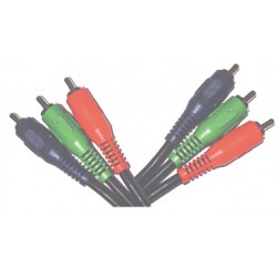 CORDON RVB 3 RCA MALE MALE 75 Ohms 1m20