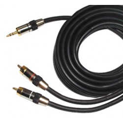 CORDON 2RCA MALE/JACK MALE STEREO 3.5 5m