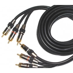 CORDON 3 RCA MALE DOREE 3m PRO