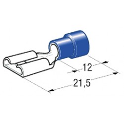 COSSES FEMELLE FASTON BLEU 4,8x0,8mm