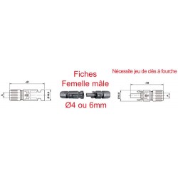 MULTICONTACT SOLAIRE FICHE MALE 4MM