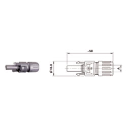 MULTICONTACT SOLAIRE FICHE FEMELLE 6mm