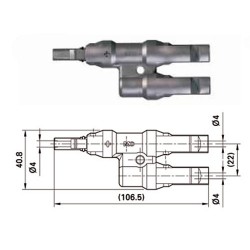 MULTICONTACT SOLAIRE TE 1M / 2F