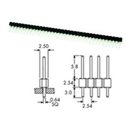 BARRETTE DROITE 1 RANGEE 1x36 pts