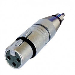 ADAPTATEUR  XLR FEM. VERS RCA MALE