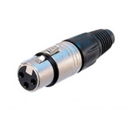 FICHE XLR FEMELLE STD NEUTRIK 4 CONTACTS