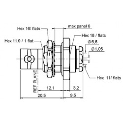 BNC 50OHMS A SERTIR  POUR CABLE 5mm