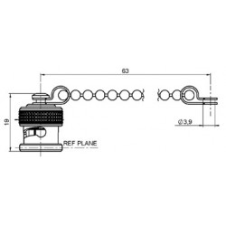 BOUCHON BNC DROIT 50 Ohms