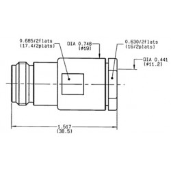 N 75R A SERTIR POUR CABLE  10mm