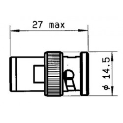 BOUCHON DE CHARGE BNC 1 W 75 Ohms