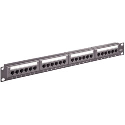 PANNEAU BRASSAGE 19" 24 PORTS CAT6 1U