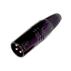 FICHE MALE XLR NOIR