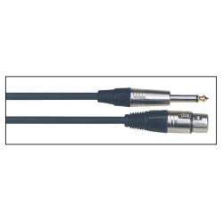 YELLOW CABLE XLR FEM/JACK MALE ST 10M