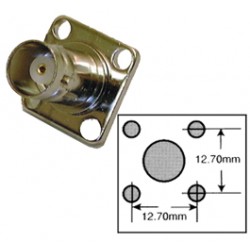 EMBASE BNC FEMELLE 50Ohms PLATINE CARREE