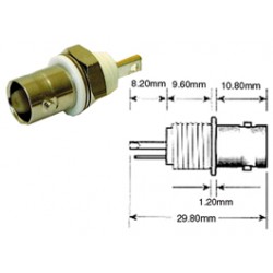 EMBASE BNC FEMELLE 50 Ohms ISOLEE