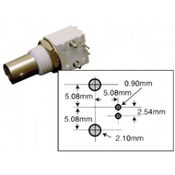 EMBASE BNC FEMELLE POUR C.I 50 Ohms