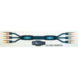 CORDON 3 RCA MALE/MALE DOREES 1m50