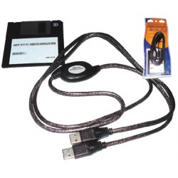CORDON PC/PC USB AVEC LOGICIEL METRONIC