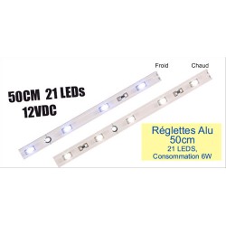 REGLETTE 50CM 21 LEDS BC 12V ELECTRIS