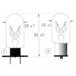 AMPOULE POUR MICRO ONDE 240V / 25W