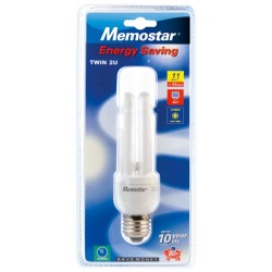 MEMOSTAR LAMPE ECO TWIN 2U 11W E27