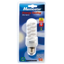 MEMOSTAR LAMPE ECO MINI SPIRAL 15W E27