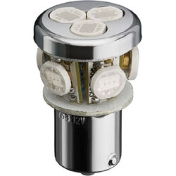 CLUSTER LEDs BA15s 12V JAUNE 1600K =10W