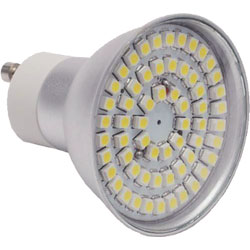 SPOT 60 LEDs CMS GU10 4.5W BLANC CHAUD