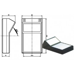 TEKO 690 COFFRET PUPITRE ABS 145x85x55mm