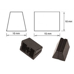 BOUTON RECTILIGNE 10 x 15 x 10 mm