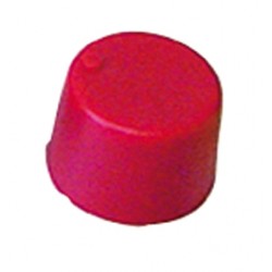 BOUTON PLASTIQUE ROUGE POUR AXE 6mm