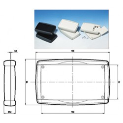 TEKO TN12-GRIS COFFRET ABS 155x96x24.2mm