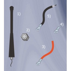 ANTENNE FLEXIBLE 433,92 MHZ  50R-2W