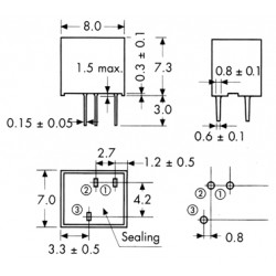 FILTRE CERAMIQUE 450 KHZ SFP 450 D