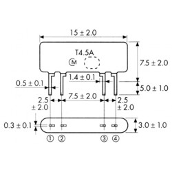 FILTRE CERAMIQUE 5,5 MHZ SFT 5,5 MA