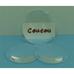 LENTILLE BI-CONVEXE  DIAM. 47mm  LOT 5 P