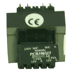 TRANSFO FER   E + I  - 2x0/12V - 3 VA