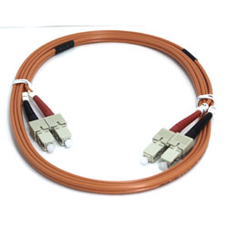 CABLE FIBRE OPTIQUE DUPLEX SC-SC 2Mtres