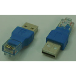 ADAPTATEUR  USB-A  >>  RJ45 MALE
