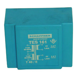 TRANSFO EXTRA-PLAT 2 x 0 / 6 V -18 Watts