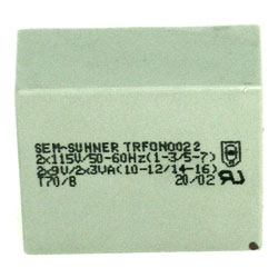 TRANSFO EXTRA-PLAT 2 x 0 / 9 V - 6 Watts